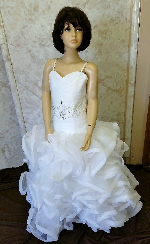 long flower girl ball gowns